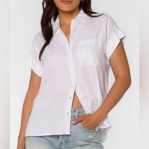 Velvet Heart Edison Optic White Button Down Shirt NWT MSRP $118